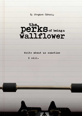 The Perks of Being a Wallflower Typewriter Poster