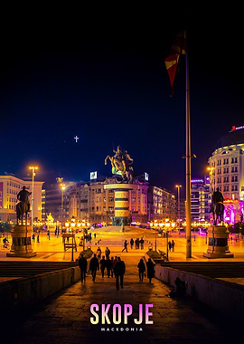 Skopje Cityscape Macedonia