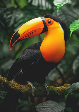 Toucan in Rainforest