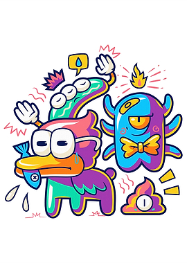 Funny Cartoon Monsters