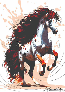 Spot - Ginger Horse Watercolor