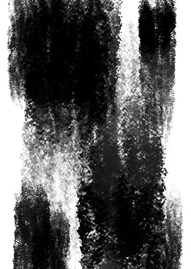 Abstract Black Waterfall Two