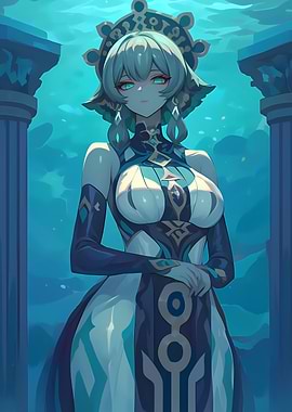 Genshin Impact Kokomi Art Anime Girl