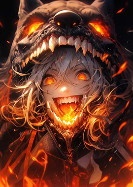 Fiery Wolf Girl