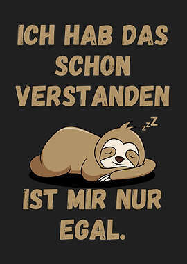 Sloth Saying German