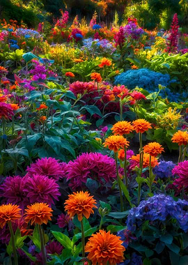 Vibrant Flower Garden