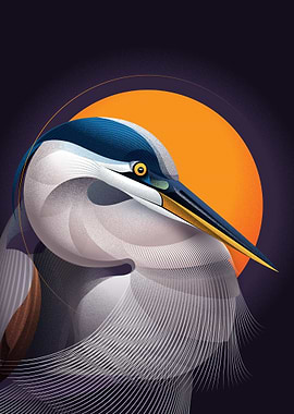 Great Blue Heron Portrait