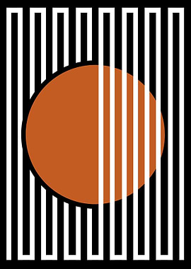 Abstract Orange Circle