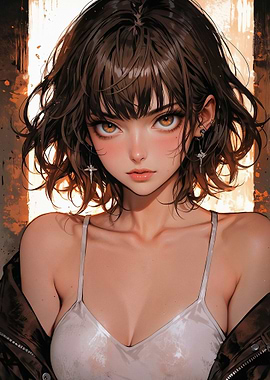 Anime Girl Portrait - Manis