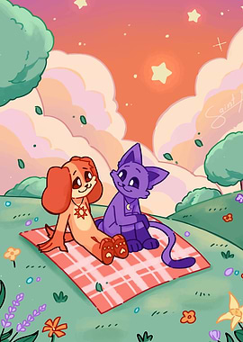 Holiday catnap and dog day