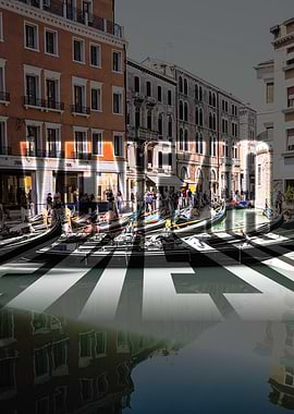 Venice Gondola Cityscape