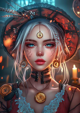 Steampunk Clockwork Girl