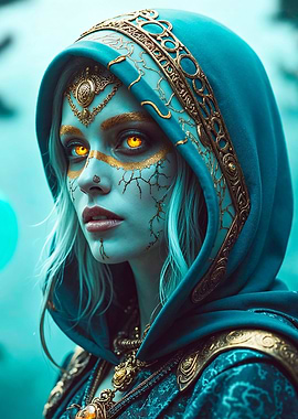 Mystical Woman in Hood