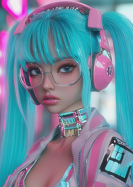 Cyberpunk Anime Girl