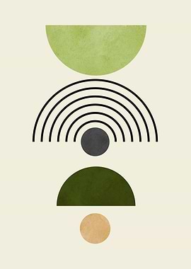 Abstract Geometric Art Print