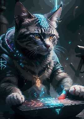 Cyberpunk Cat