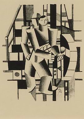 Men and stairs - Fernand Leger