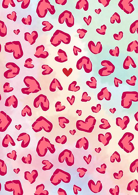Pink Heart Pattern Valentine's Day
