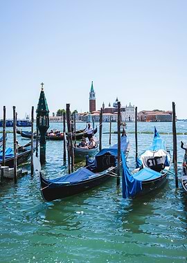 Gondolas in Venice