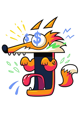 Fox with Dollar Eyes