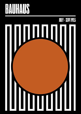 Bauhaus Geometric Poster