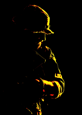 Silhouette of a Soldier