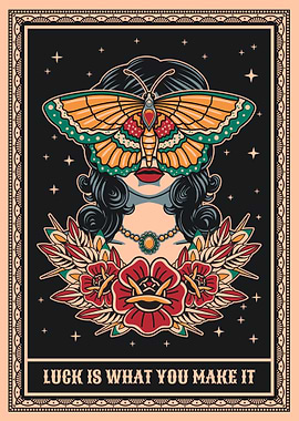 Butterfly Luck Tattoo