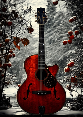 Acoustic Guitar in Winter