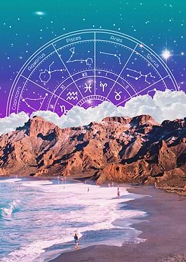 Zodiac Signs Beachscape