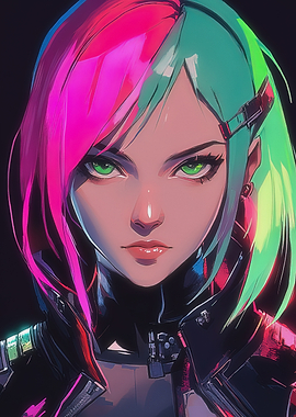 Cyberpunk Anime Girl