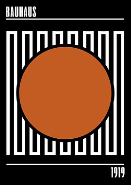 Bauhaus Circle Poster