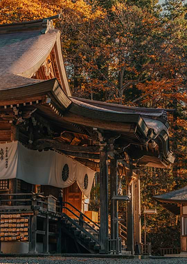Temple in Nagano, Japan