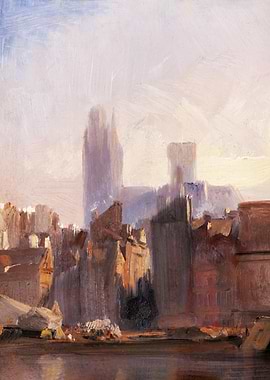 Cityscape with Cathedral