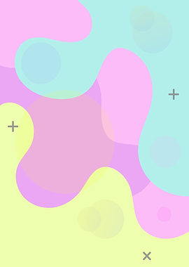 Abstract Pastel Shapes