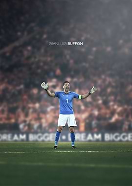 Gianluigi Buffon Soccer Poster