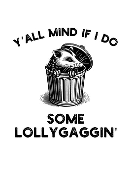Opossum Trash Can Humor