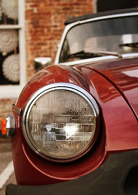 Classic MG headlight