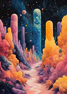 Surreal Cosmic Canyon