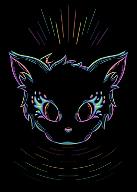 Neon Cat