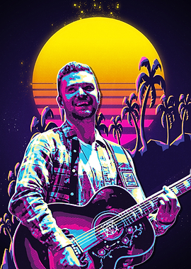 Justin Timberlake Retro Music Poster
