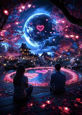 Romantic Night Under the Moon