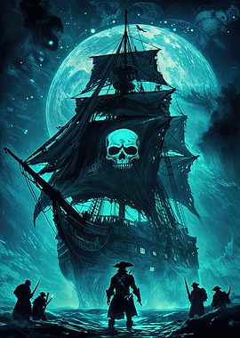 Pirates On Land With Their Ship