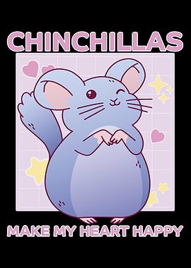 Cute Chinchilla Illustration