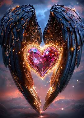 Angel Wings and Heart