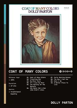 Coat Of Many Colors (1971) Album by Dolly Parton