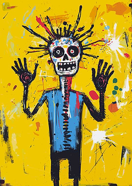 Peek A Boo Skull Figure