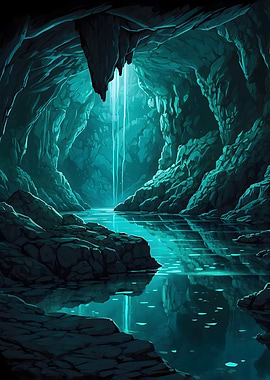 Ethereal Cave Lake