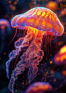 Glowing Fluo Jellyfish