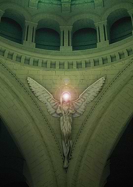 Angel Sculpture in Cathedral