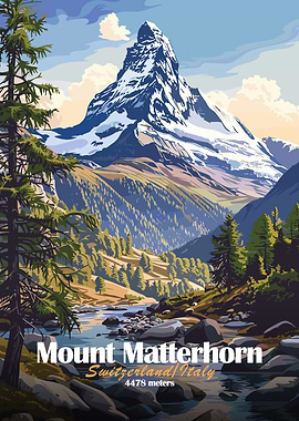Mount Matterhorn Poster